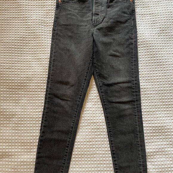 Levi's Wedgie Skinny Jeans, Grey Size 28 - Picture 4 of 6